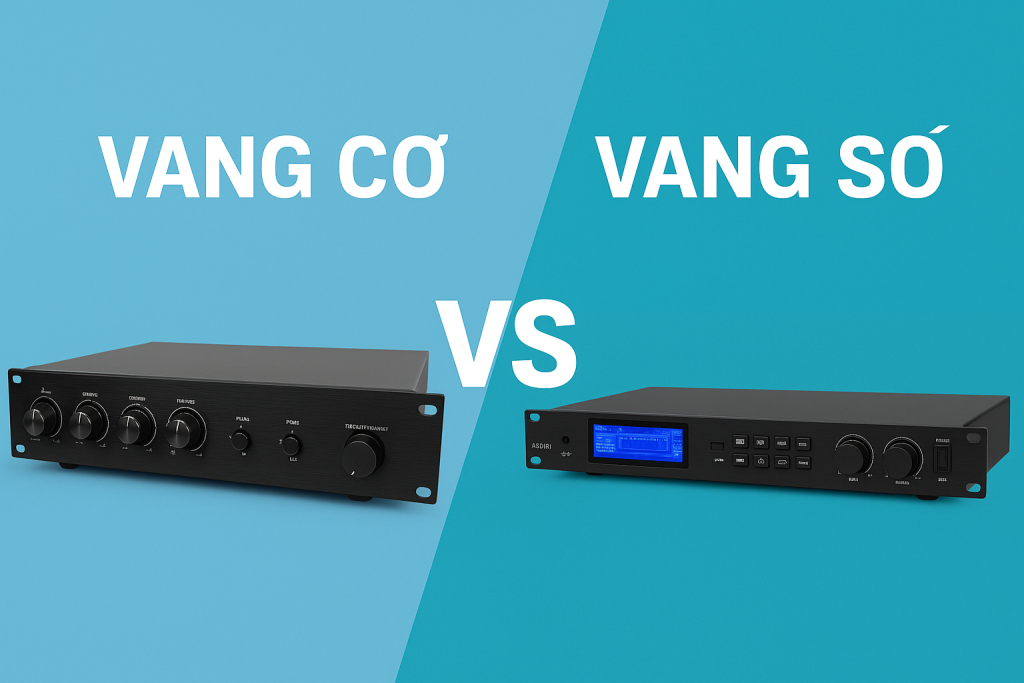 🌀 So sánh vang cơ và vang số – Nên chọn loại nào cho dàn âm thanh của bạn?