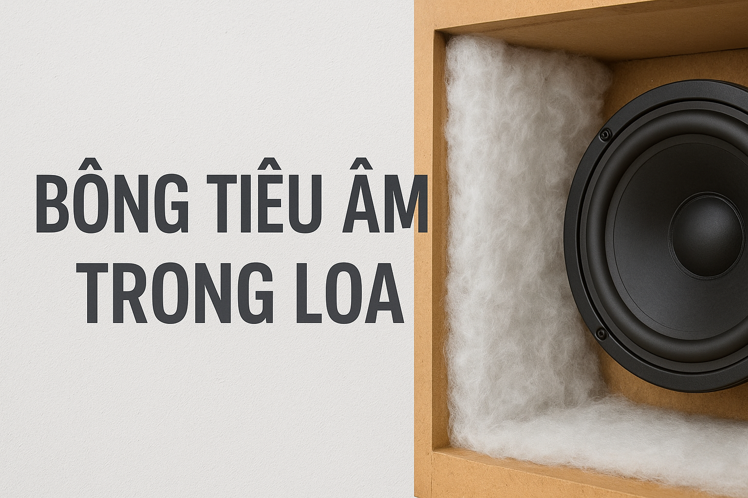 Bông tiêu âm trong loa là gì? Vai trò, công dụng và cách sử dụng đúng