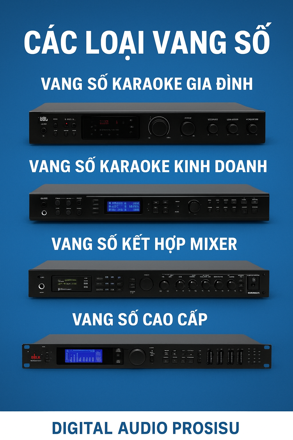 🥇 Liệt kê chi tiết và đầy đủ các loại vang số trên thị trường hiện nay