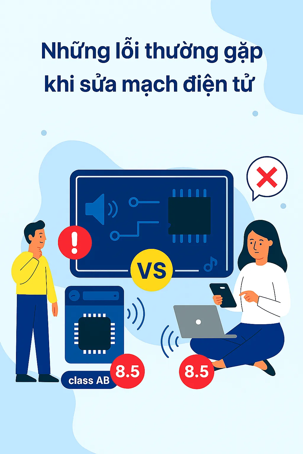 Những lỗi thường gặp khi sửa mạch điện tử – Cách khắc phục hiệu quả