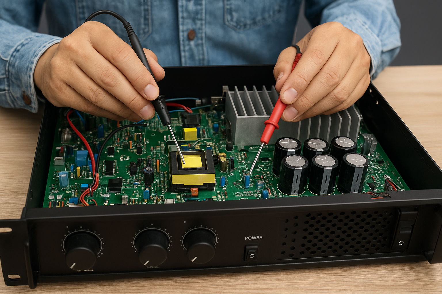 ⚡ Amply chết công suất và cục đẩy chết công suất – Nguyên nhân và cách sửa chữa hiệu quả